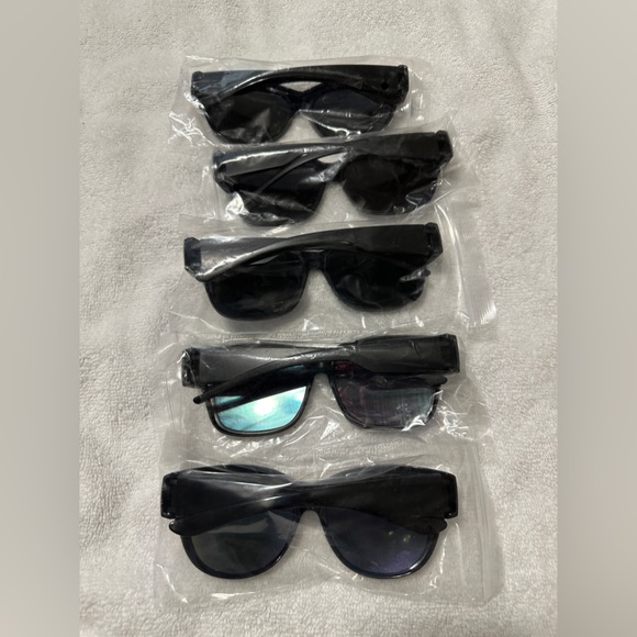 5 pairs of sunglasses that fit over regular glasses. Brand new. - Picture 2 of 2